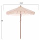 Ομπρέλα επαγγελματική "WAGNER" από ξύλο/ύφασμα σε μπεζ χρώμα Φ225x260