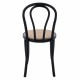 Καρέκλα "MONTREAL" από ξύλο σε μαύρο χρώμα 40x40x87