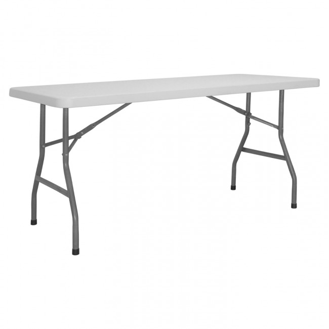 Τραπέζι "CATERING-ΣΥΝΕΔΡΙΟΥ" από PP/μέταλλο σε χρώμα λευκό 152x76x74