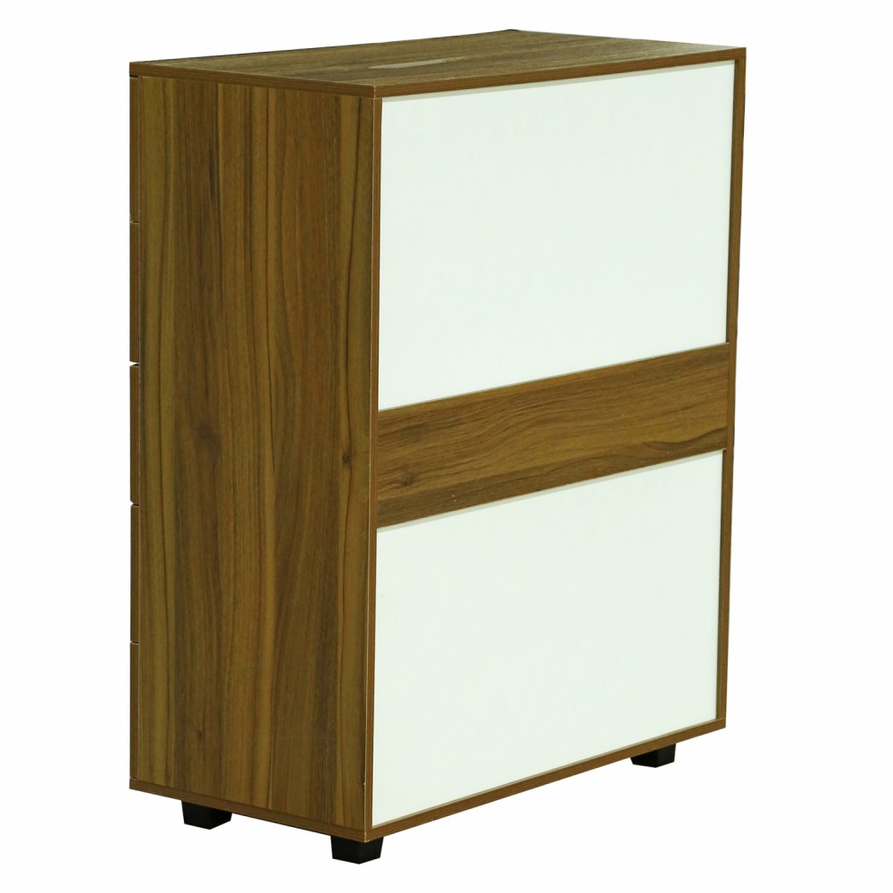 Συρταριέρα "THORG" με πέντε συρτάρια σε χρώμα καρυδί 80x40x100