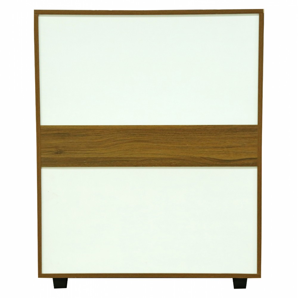 Συρταριέρα "THORG" με πέντε συρτάρια σε χρώμα σονόμα/λευκό 80x40x100