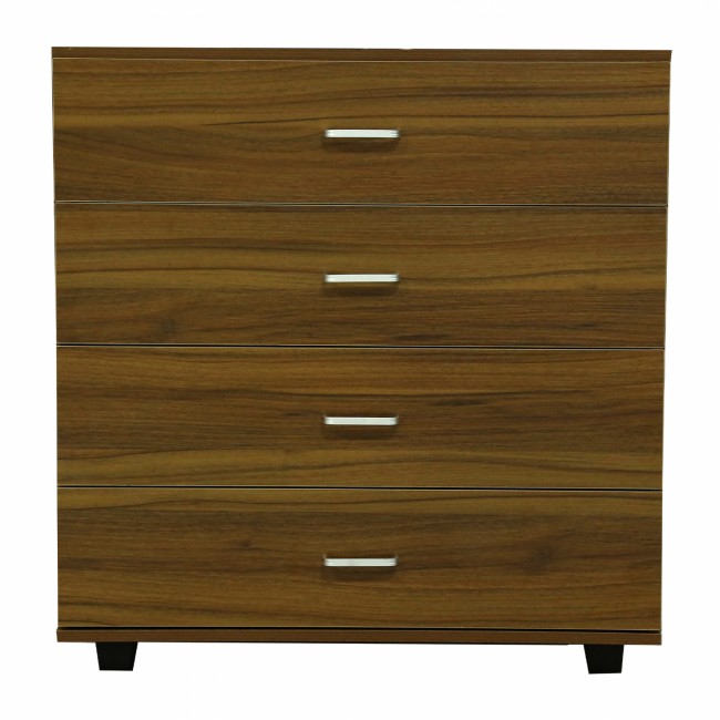 Συρταριέρα με τέσσερα συρτάρια σε χρώμα καρυδί 80x40x83