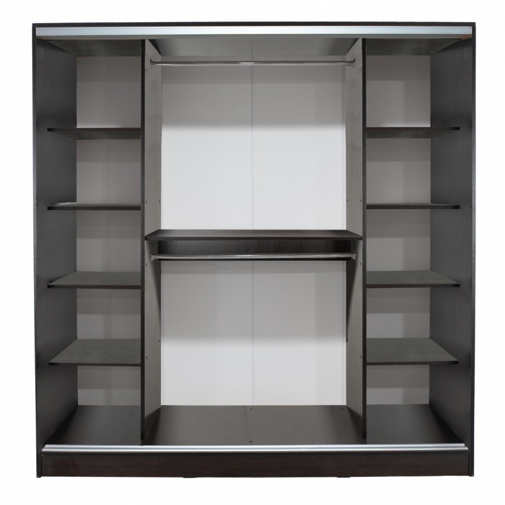 Ντουλάπα τρίφυλλη συρόμενη σε βέγγε χρώμα 200x60x210