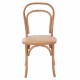 Καρέκλα "ALIYAH" στοιβαζόμενη από ξύλο σε φυσικό χρώμα 45x54x89