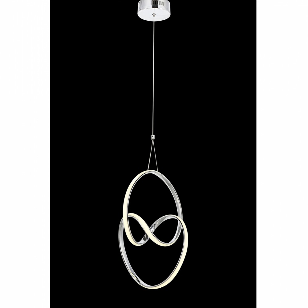 Φωτιστικό μονόφωτο από μέταλλο σε χρωμίου χρώμα LED 30x30x70