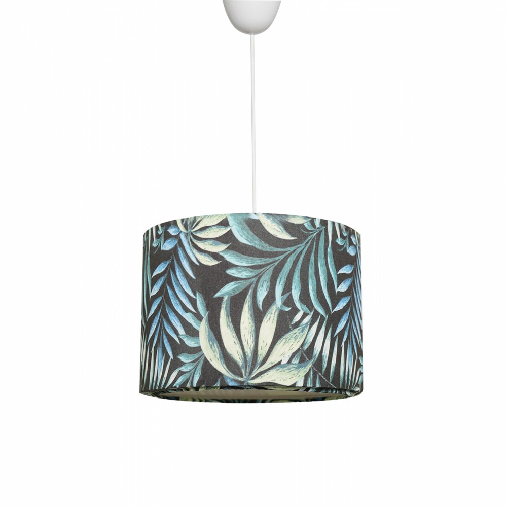 Φωτιστικό μονόφωτο από ύφασμα πολύχρωμο Φ28x65