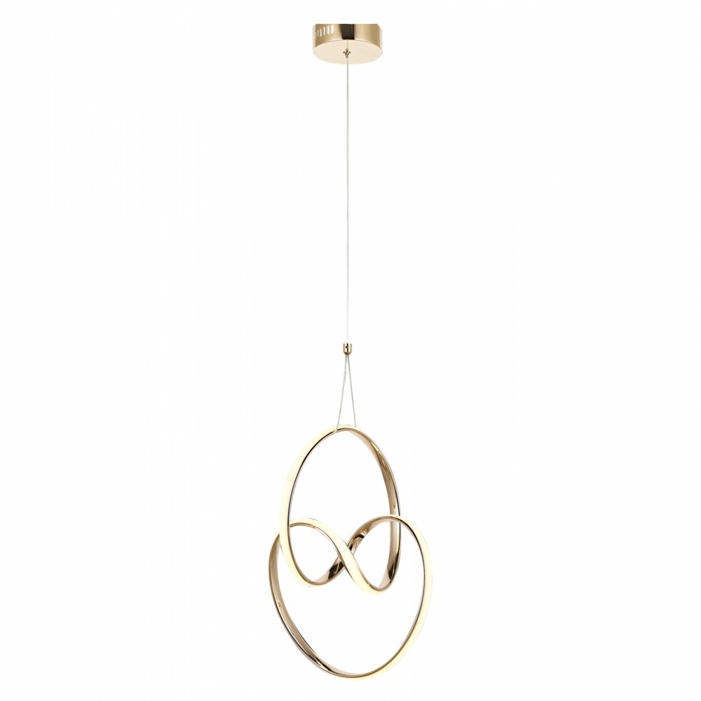 Φωτιστικό μονόφωτο από μέταλλο σε χρυσό χρώμα LED 30x30x70