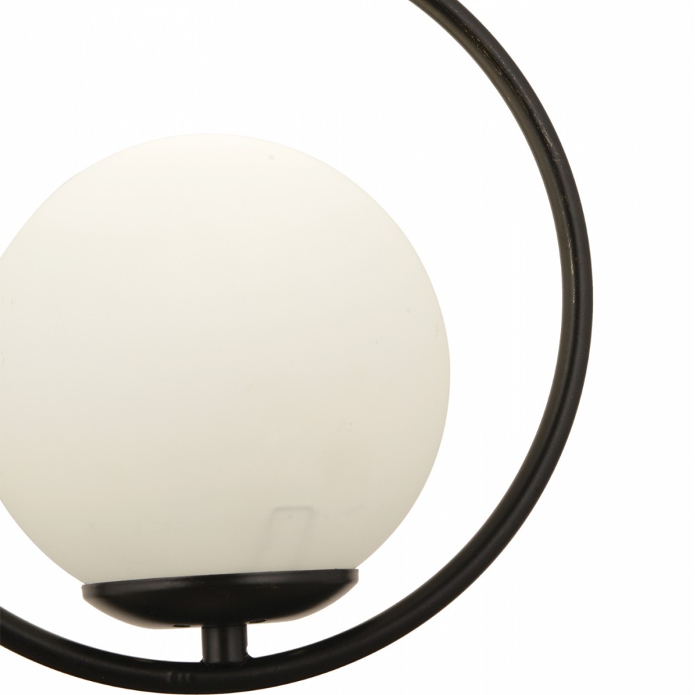 Φωτιστικό μονόφωτο από μέταλλο σε μαύρο χρώμα Ε27 Φ25x74