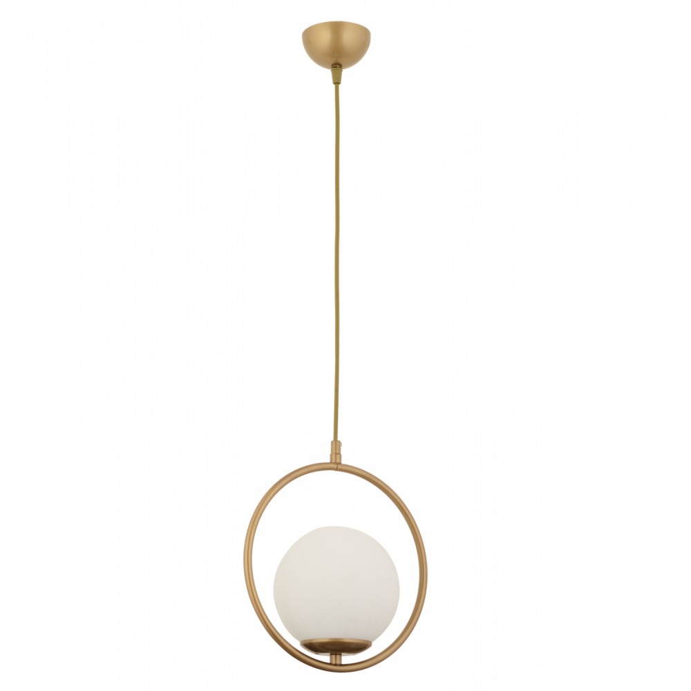 Φωτιστικό μονόφωτο από μέταλλο σε χρυσό χρώμα Ε27 Φ25x74