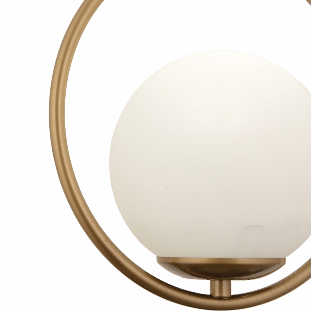 Φωτιστικό μονόφωτο από μέταλλο σε χρυσό χρώμα Ε27 Φ25x74