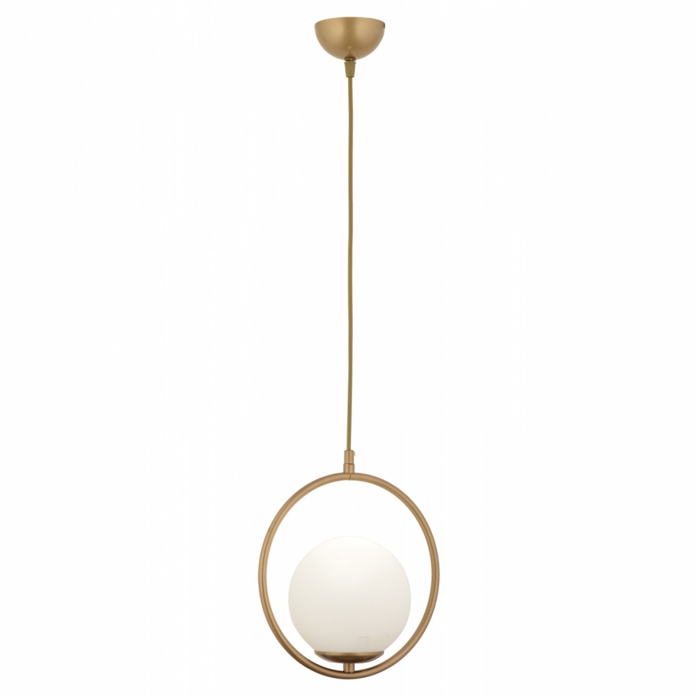 Φωτιστικό μονόφωτο από μέταλλο σε χρυσό χρώμα Ε27 Φ25x74