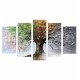 Πίνακας πεντάπτυχος "FOUR SEASONS" από mdf πολύχρωμος 100x60