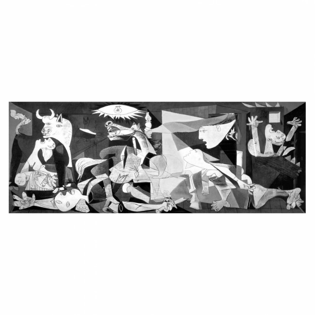 Πίνακας "GUERNICA" σε καμβά σε χρώμα λευκό/μαύρο 80x3x30