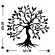 Διακοσμητικό τοίχου "ΜΑΥΡΟ ΔΕΝΤΡΟ" από μέταλλο σε χρώμα μαύρο 60x60
