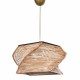 Μονόφωτο φωτιστικό από μπαμπού σε φυσικό χρώμα Ε27 Φ36x65