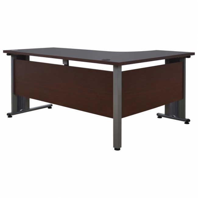 Γραφείο επαγγελματικό "VALDEN" με αριστερή γωνία σε χρώμα βέγγε 160X120