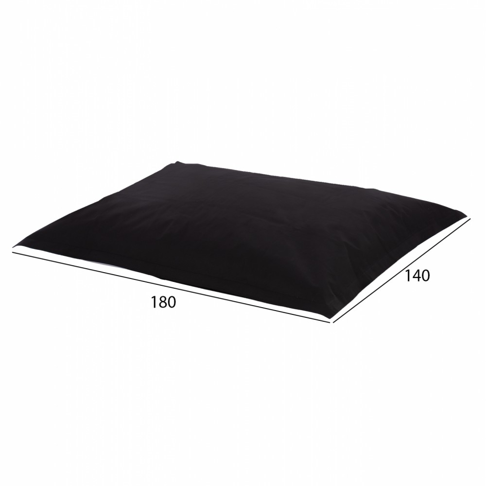 Πουφ "ANSHU" σε χρώμα μαύρο 140x180