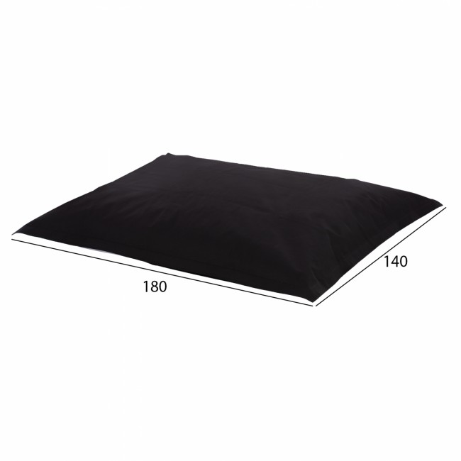 Πουφ "ANSHU" σε χρώμα μαύρο 140x180