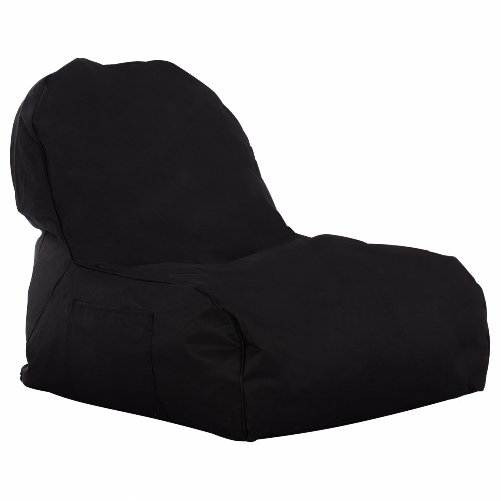 Πουφ πολυθρόνα "CLOUD" σε χρώμα μαύρο 81x78x73