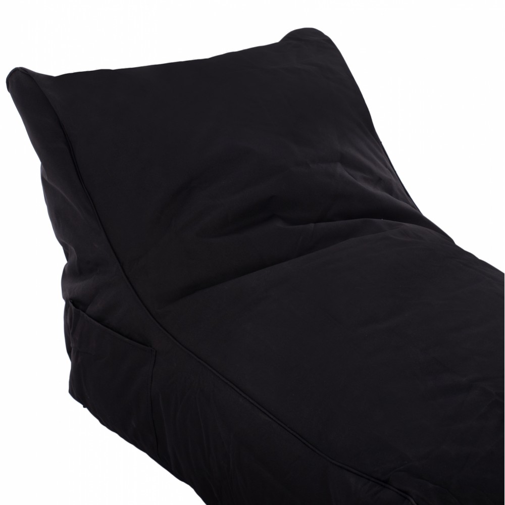 Πουφ "BLOOM" σε μαύρο χρώμα 106x70x61