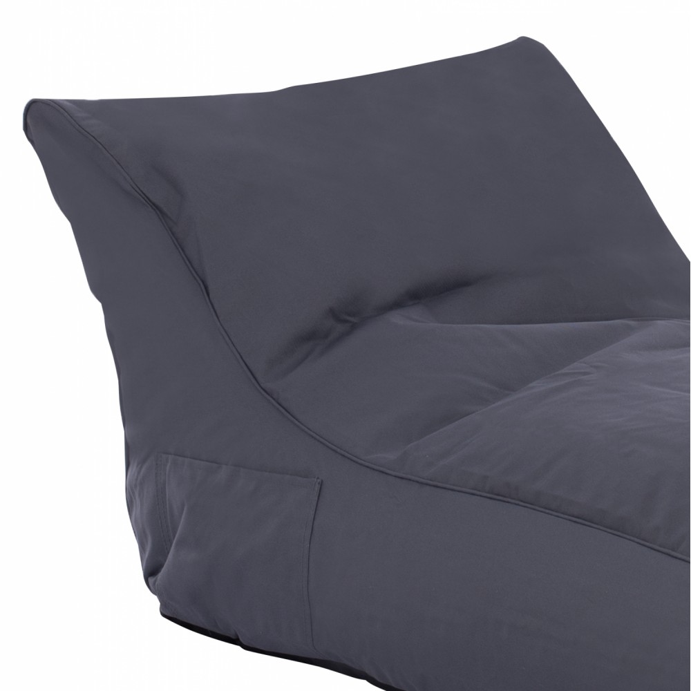 Πουφ "ALOK" σε γκρι χρώμα 140x70x60