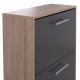Παπουτσοθήκη "DAVINA" σε sonoma/γκρι χρώμα 62x24x110