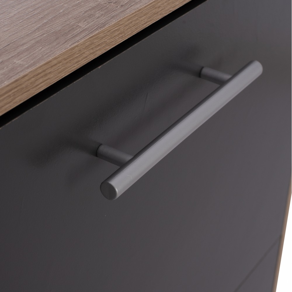 Παπουτσοθήκη "DAVINA" σε sonoma/γκρι χρώμα 62x24x110