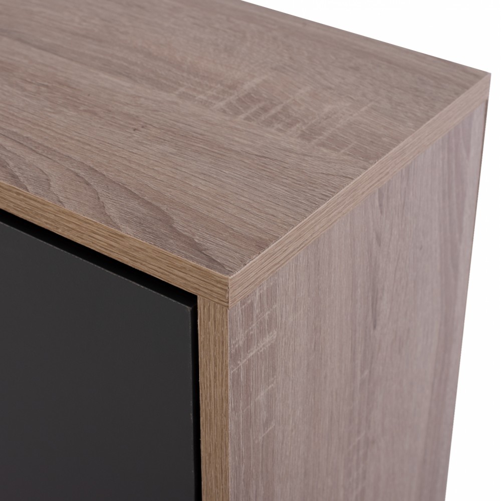 Παπουτσοθήκη "DAVINA" σε sonoma/γκρι χρώμα 62x24x110