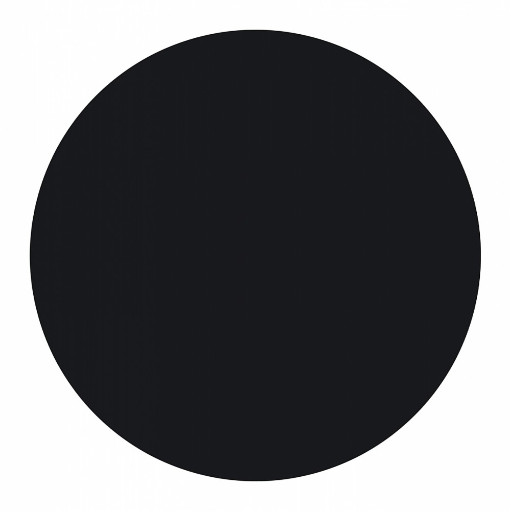 Επιφάνεια τραπεζιού από HPL σε μαύρο χρώμα Φ60x1,2