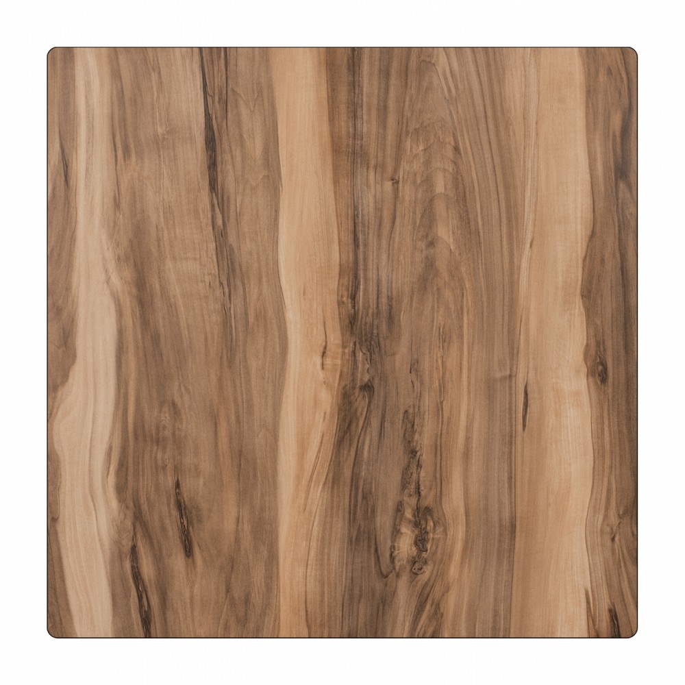 Επιφάνεια τραπεζιού από HPL σε χρώμα καρυδί 60x60x1,2