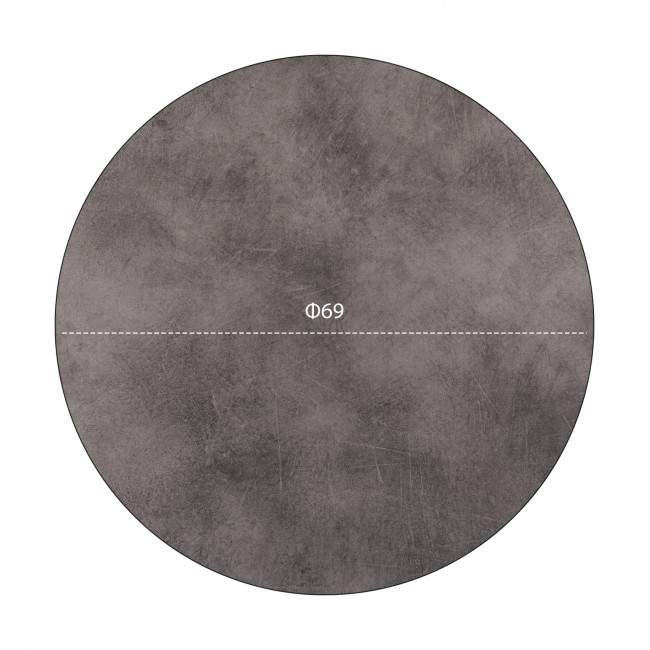 Επιφάνεια τραπεζιού από HPL σε χρώμα γκρι Φ69x1,2