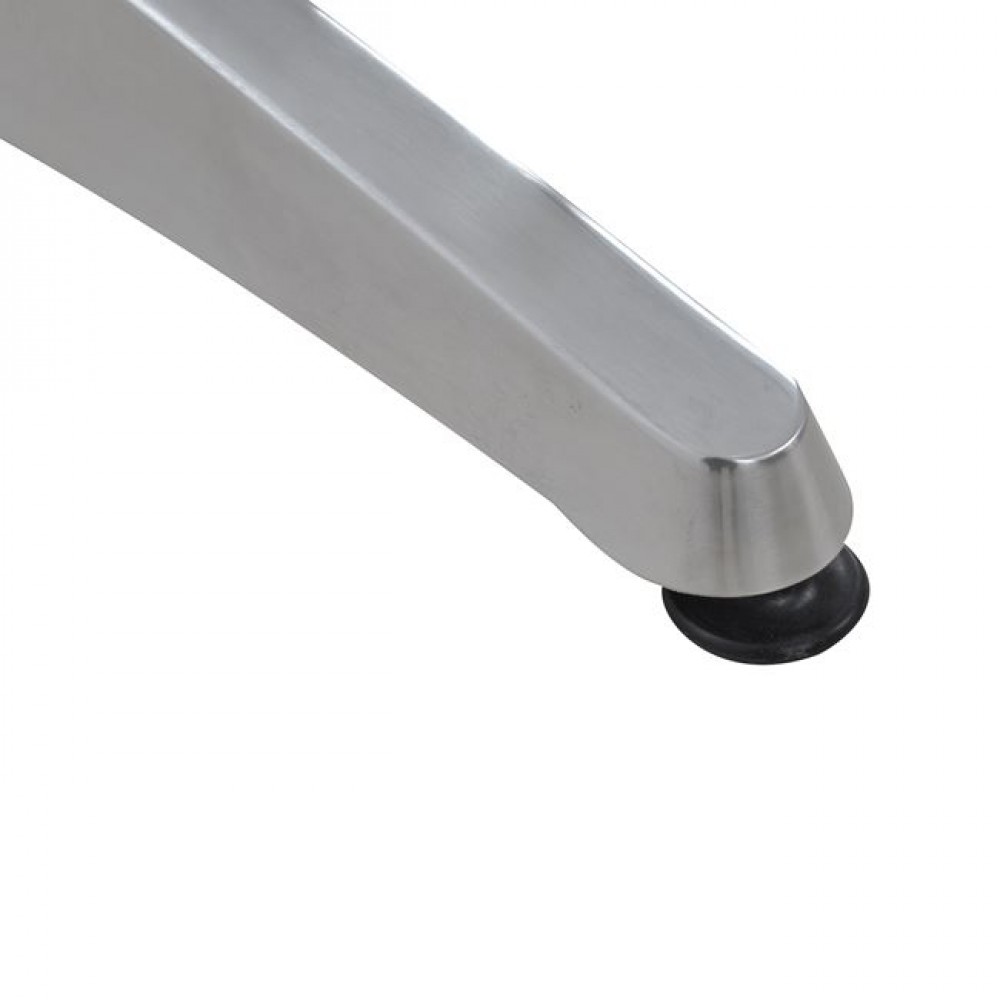 Βάση τραπεζιού διπλή από αλουμίνιο χρωμίου 80x60x72