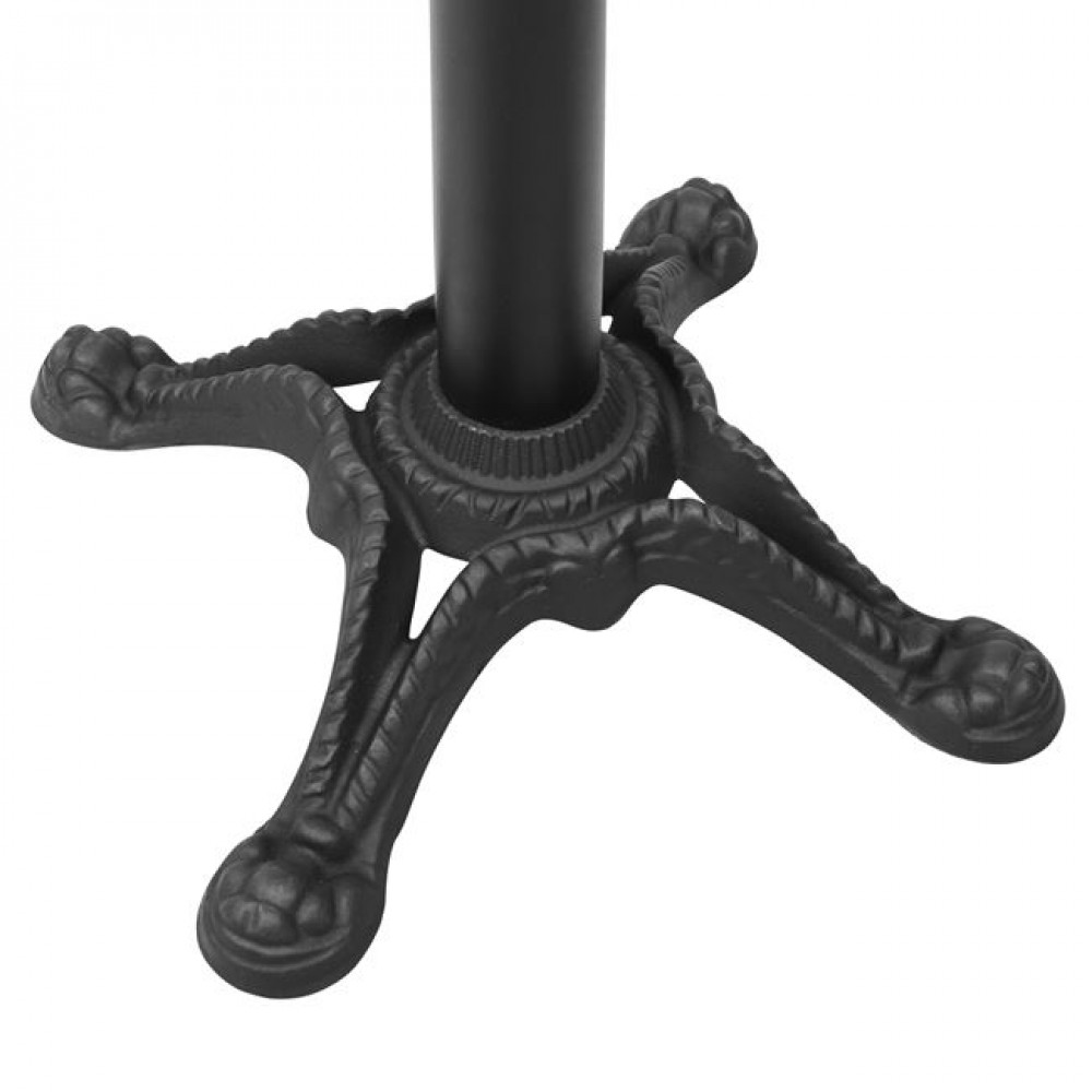 Βάση τραπεζιού από μαντέμι σε μαύρο χρώμα 58x58x75