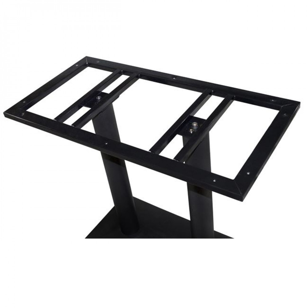 Βάση τραπεζιού από μέταλλο σε μαύρο χρώμα 70x38x72