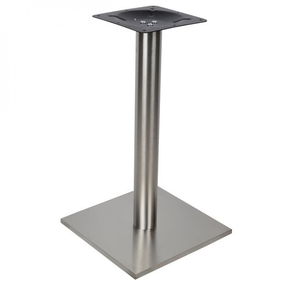 Βάση τραπεζιού από ίνοξ σε ασημί χρώμα 40x40x72
