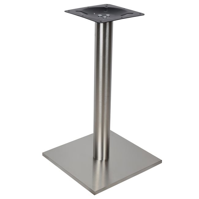 Βάση τραπεζιού από ίνοξ σε ασημί χρώμα 40x40x72
