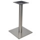 Βάση τραπεζιού από ίνοξ σε ασημί χρώμα 40x40x72