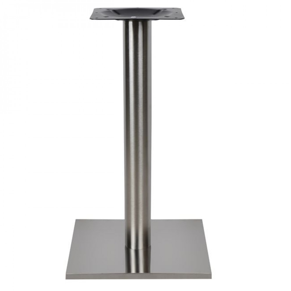 Βάση τραπεζιού από ίνοξ σε ασημί χρώμα 40x40x72
