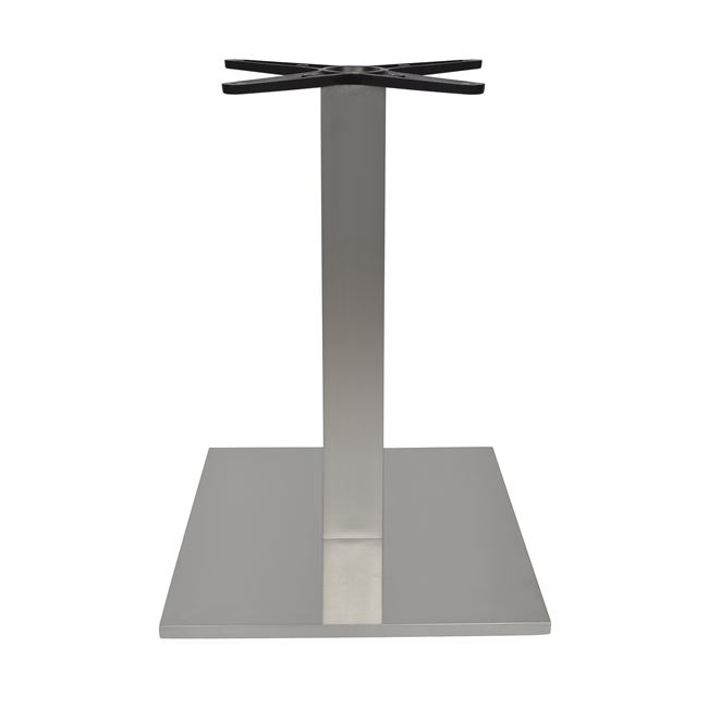 Βάση τραπεζιού από ίνοξ σε χρώμα ασημί 45x45x72