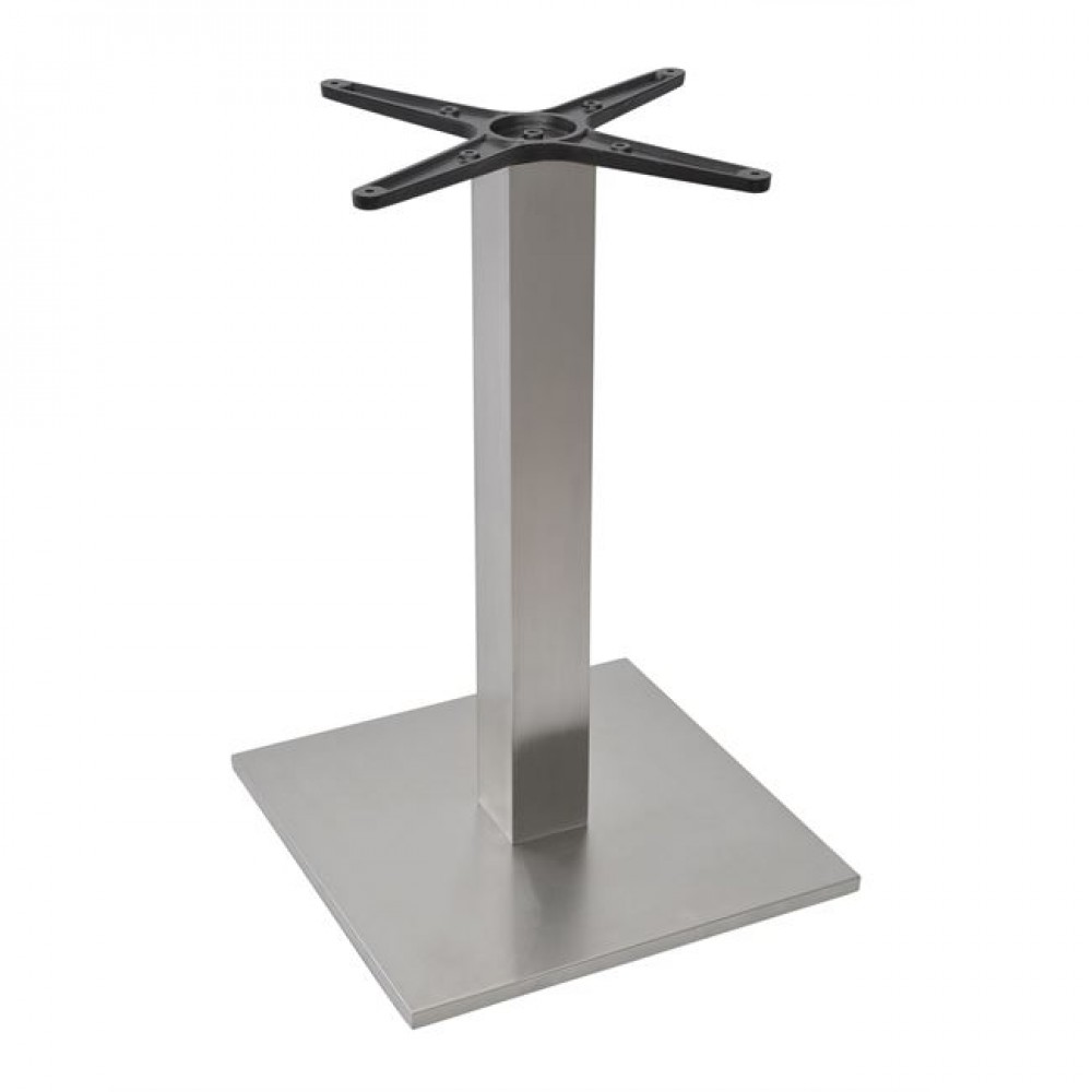 Βάση τραπεζιού από ίνοξ σε χρώμα ασημί 45x45x72