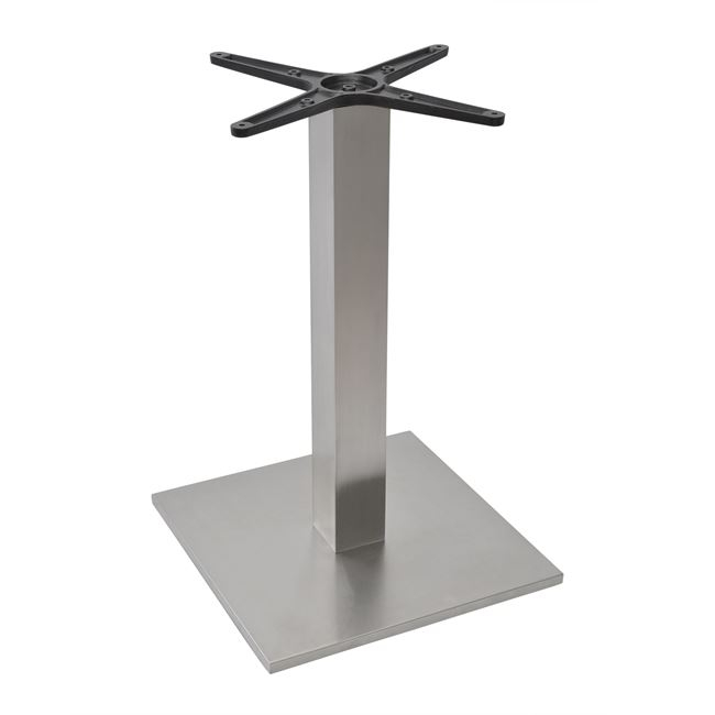 Βάση τραπεζιού από ίνοξ σε χρώμα ασημί 45x45x72