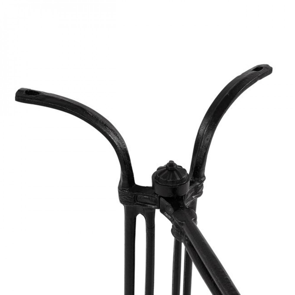 Βάση τραπεζιού από μαντέμι σε μαύρο χρώμα 88x48x71