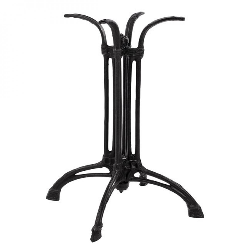 Βάση τραπεζιού από μαντέμι σε μαύρο χρώμα 57x57x72