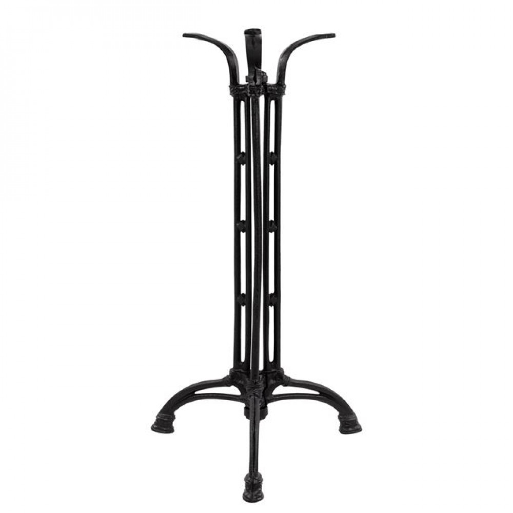 Βάση τραπεζιού από μαντέμι σε μαύρο χρώμα 50x50x105