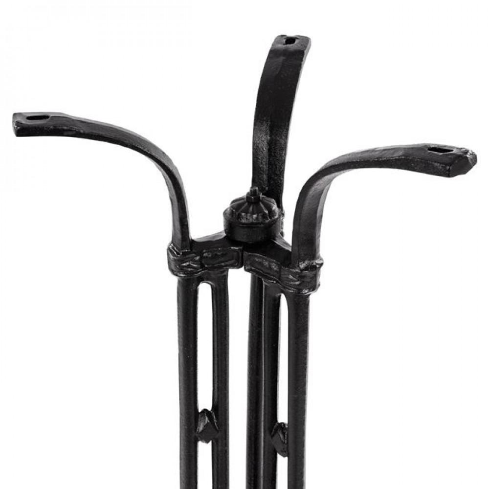 Βάση τραπεζιού από μαντέμι σε μαύρο χρώμα 50x50x105