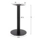 Βάση τραπεζιού από μέταλλο σε μαύρο χρώμα Φ40x72