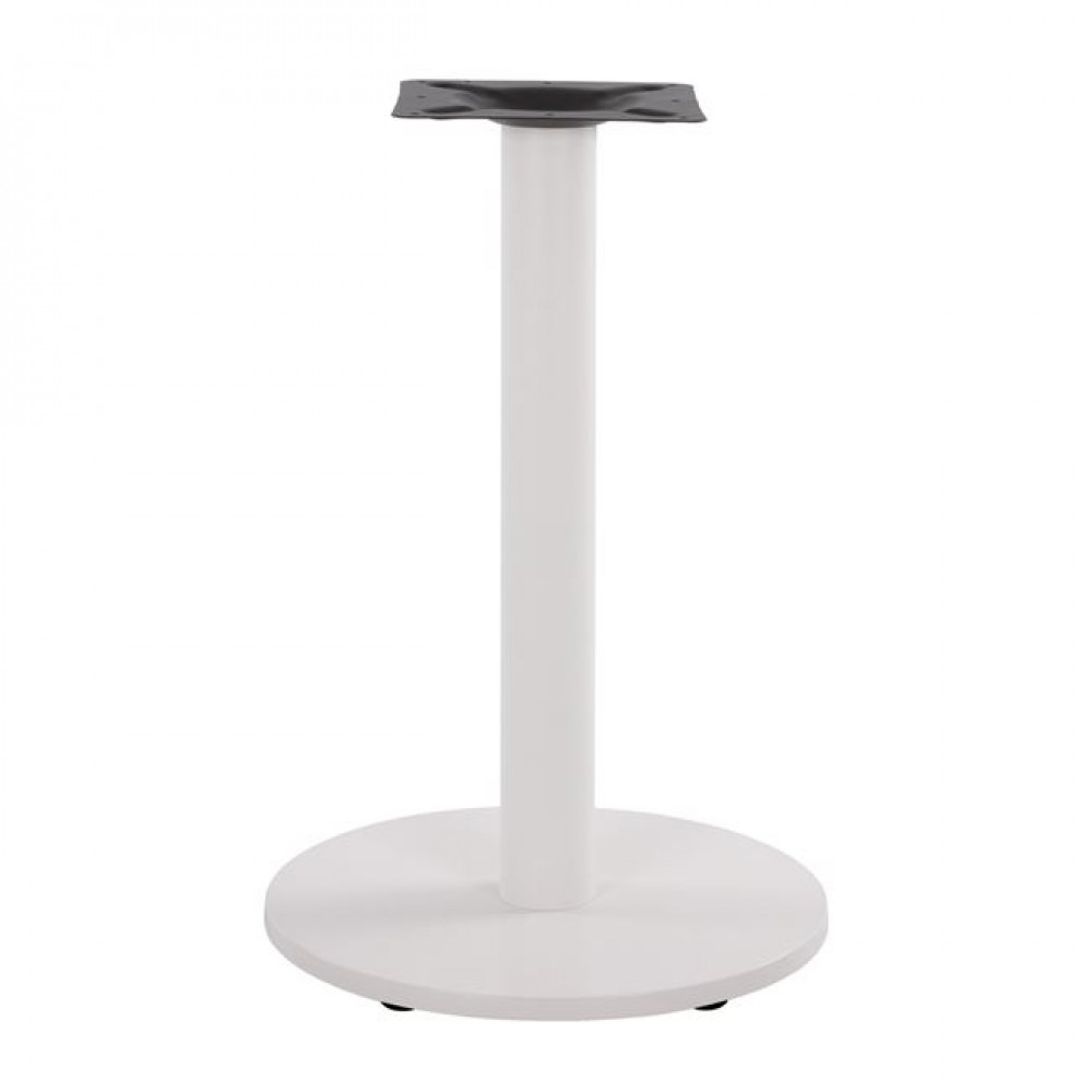 Βάση τραπεζιού από μέταλλο σε λευκό χρώμα Φ45x72