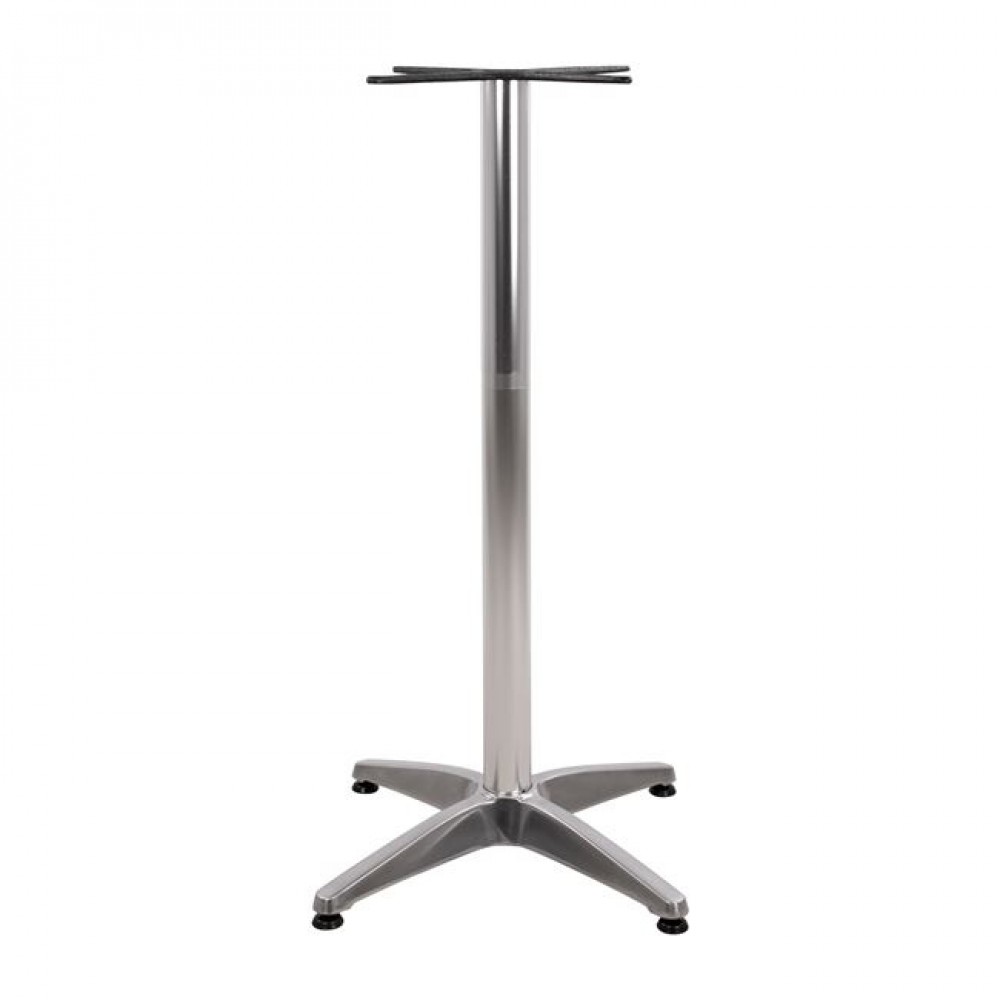 Βάση τραπεζιού από αλουμίνιο σε χρωμίου χρώμα 45x45x107