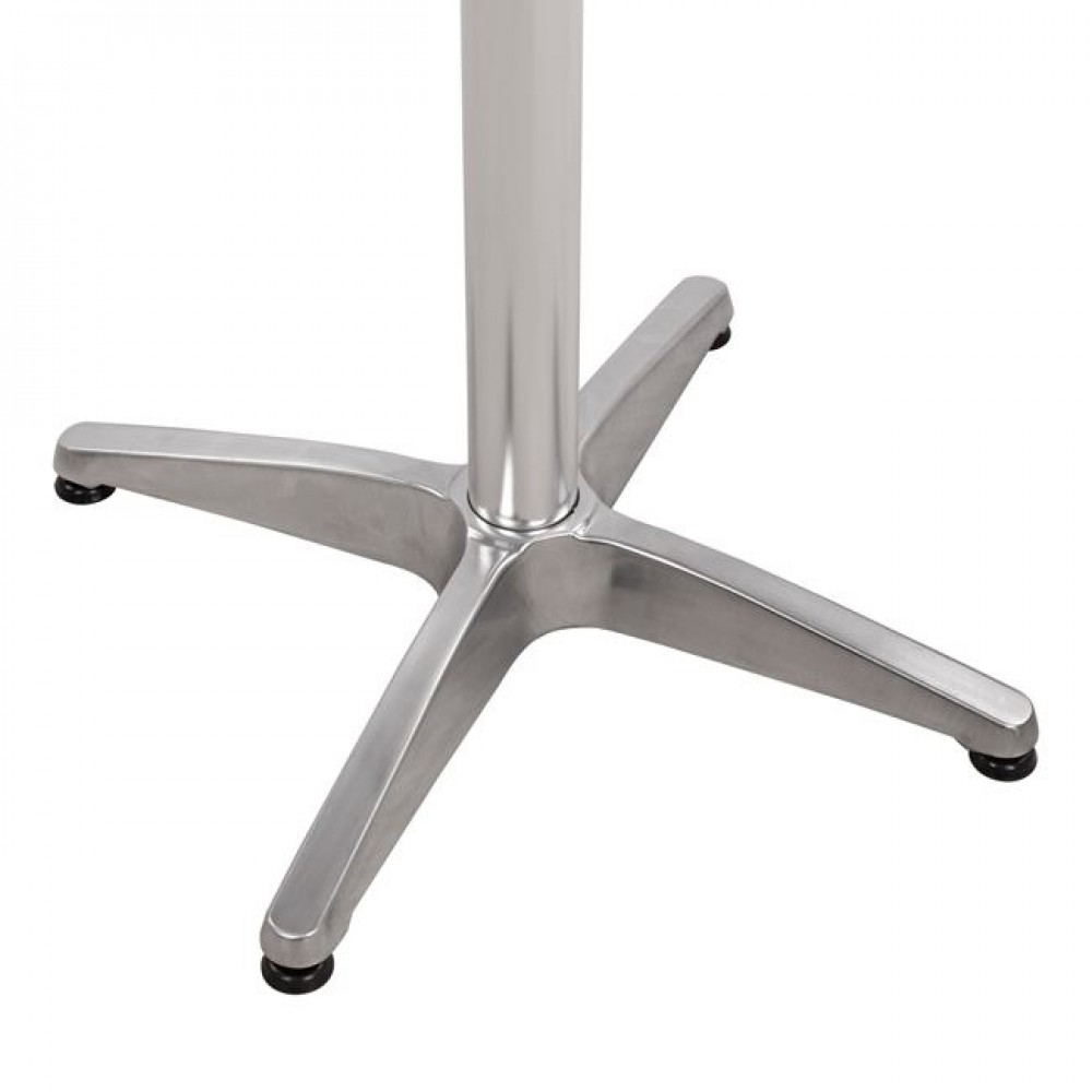 Βάση τραπεζιού από αλουμίνιο σε χρωμίου χρώμα 45x45x107