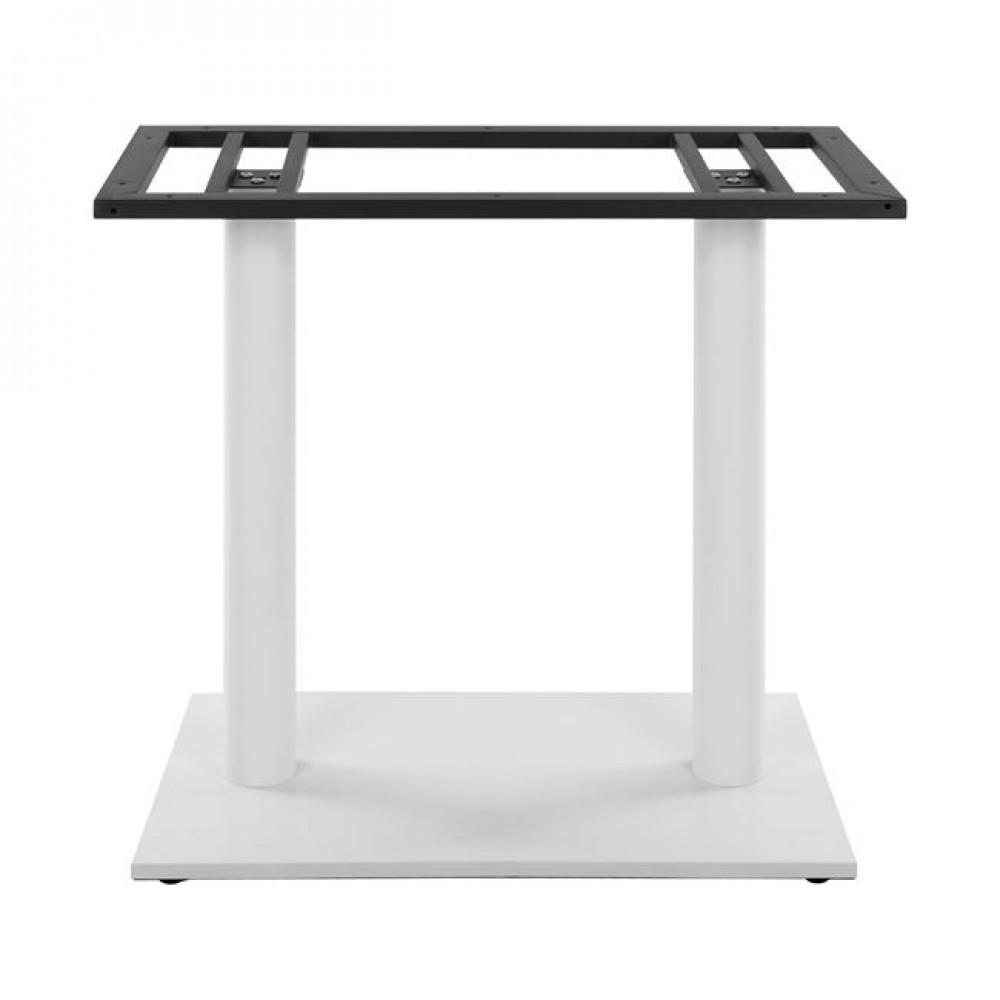 Βάση τραπεζιού από μέταλλο σε λευκό χρώμα 40x70x72